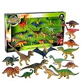 LanLan 14pcs Assorted Mini Dinosaur Toy FiguresリアルなMedium and Small Sized恐竜Furnishing記事