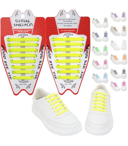 Amazon | RJ-Sport ゴム製結ばない靴紐 スニーカー 伸びる靴紐 ほどけ