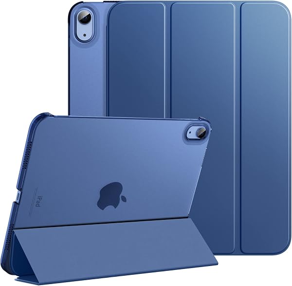iPad 第11世代 第10世代 ケース 2025/2022 11インチ Dadanism iPad 11世代 A16/10世代 10.9インチ 2025年新モデル ケース iPad 11 10.9 2022 iPad 11 10 アイパッド用 タブレットケース オートスリープ 三つ折り スタンドケース PU+PC 耐久 Apple Pencil対応 カバー ネイビーブルー - 1