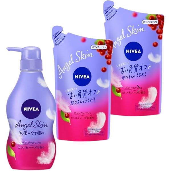 ニベア エンジェルスキン ボディウォッシュ カシス＆ハーブの香り ポンプ 48… ニベア エンジェルスキン ボディウォッシュ カシス&ハーブの香り