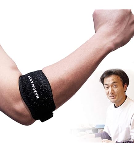 Amazon | Yipoo 肘 サポーター バネ付き エルボーバンド 肘固定 軽量