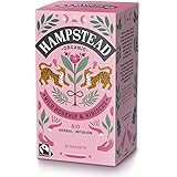 HAMPSTEAD TEA ハムステッドティー オーガニック ローズヒップ & ハイビスカス ティーバッグ 20袋 [ 有機JAS 認証 カフェインフリー ハーブティー 個包装 ]