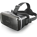 エレコム VRゴーグル VRグラス 目幅・ピント調節可能 メガネ対応 ブラック VRG-M01BK