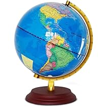 Amazon.co.jp: Globe、Earth English World Map With Geography