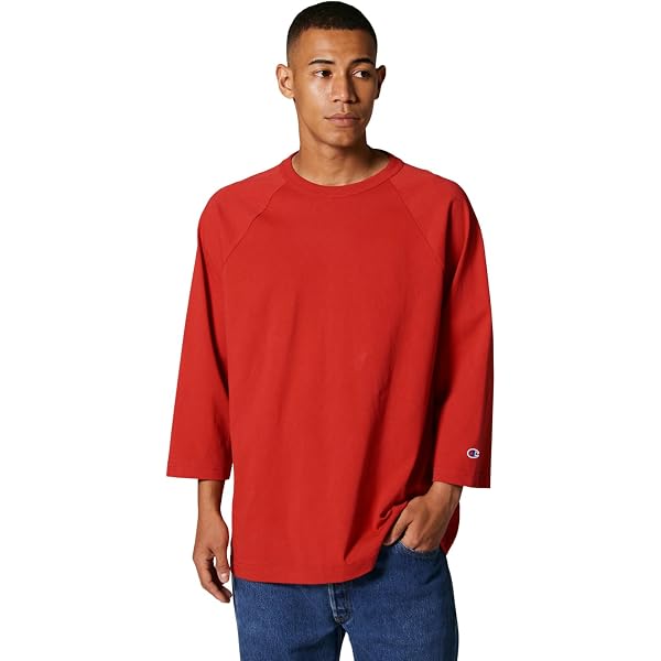 Amazon | [チャンピオン] T1011 ラグラン7分袖Tシャツ MADE IN USA C5