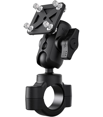 TUSITA Small Claw Clamp Base With Double Socket Arm — Mount For Rails 0.625" To 1.5" Diameter - View #12