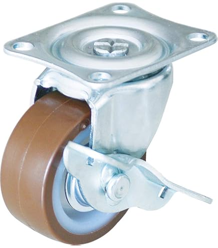 Amazon.co.jp: Gシリｰズ旋回式ゴム車輪 75mm 440G-R75 : DIY・工具