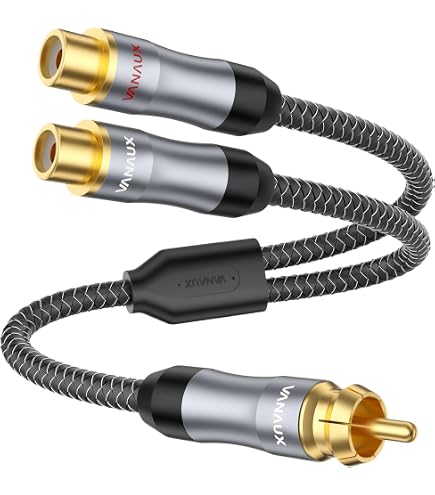 Amazon | AudioQuest Yスプリッター - 1つのRCAオスから2つのRCAメス6
