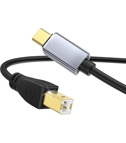 Amazon.co.jp: USB B MIDIケーブル、USB B midi キーボードケーブル