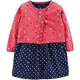 カーターズ Carter's カーディガン 半袖ロンパース ワンピース 2点セット ベビー服 女の子 [並行輸入品]