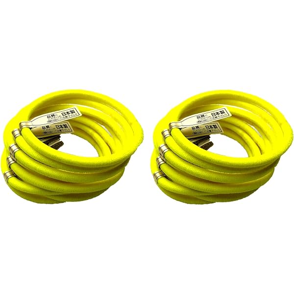 Amazon | 日本製 ヘアゴム リングゴム 20本セット*蛍光オレンジ 特許