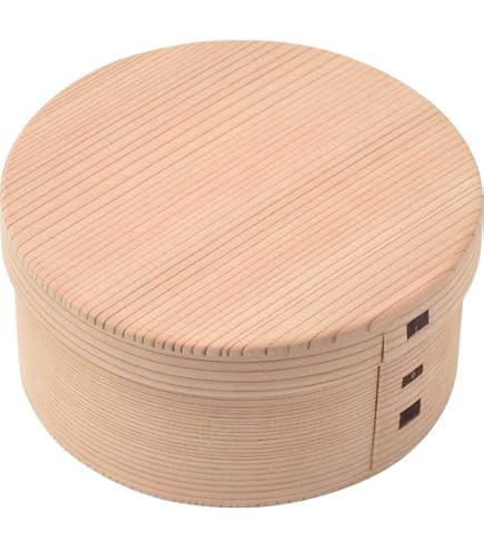 Amazon｜りょうび庵 大館曲げわっぱ 秋田杉 おひつ2合 無塗装｜おひつ