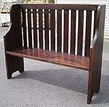 ジャービス商事　天然木無垢材　アンティーク調　ウェイティングベンチ　36325