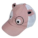 MIOIM キッズ ジュニア メッシュキャップ かわいい 野球帽 男の子 女の子 ストライプ 帽 アウトドア 日よけ帽子