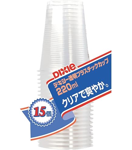 Amazon｜日本デキシー(Dixie Japan) エコノウェア 透明プラカップ 