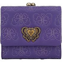 Amazon | [アナスイ] 二つ折り財布 がま口 本革 レディース チェイス  