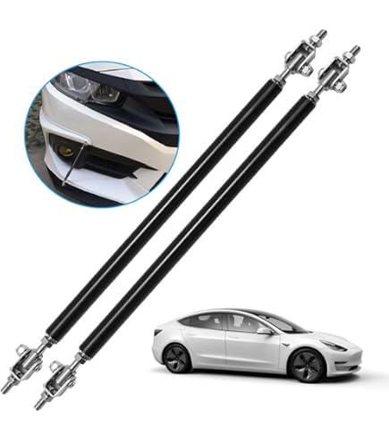 Universal 8"-11" Splitter Strut Rods, Adjustable Black Front Lip Support Rods Fr - View #8