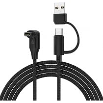 Amazon.co.jp: ガーミン充電ケーブル L字型 2in1 USB A+C充電コード 1