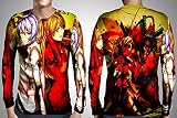 Evangelion girlsアニメムービーカスタムFullprint昇華Tシャツ 3L