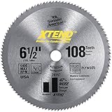 Vermont American 26157 5/8-Inch Arbor 6-1/2-Inch 108 Tooth Xtend Cordless Steel Cutting Circular Saw