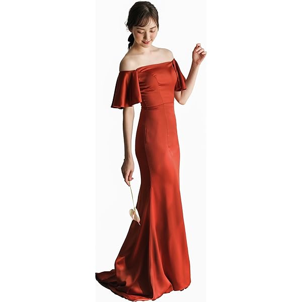 Amazon | [B'sweet] オフショルダー ウエディングドレス ウェディング