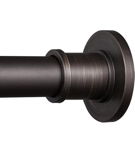 JS Jackson Supplies Double Curved Shower Rod – Adjustable 44-70 Inch, Oil Rubbed Bronze Finish - View #10