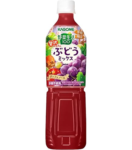 Amazon.co.jp: カゴメ 野菜生活100 信州巨峰ミックス 195ml×24本