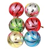 Wunes(TM)?ホット販売クリスマスおもちゃのボール6個/ロットサイズ4cm / 6cmご利用可能