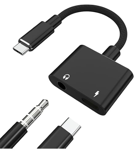 Amazon.co.jp: 2in1 タイプc イヤホン 変換アダプタ Type-C to 3.5MM
