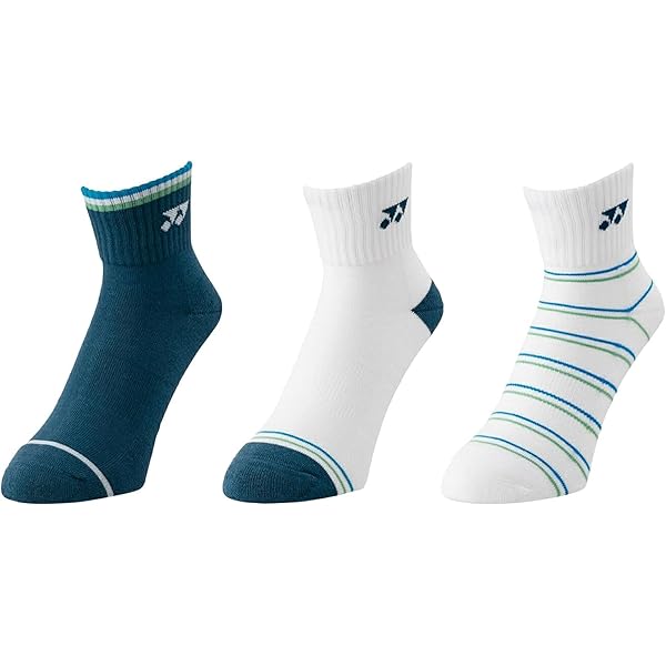 Amazon.co.jp: YONEX Men's Half Socks 2-Pair Set 19122-2SET (White
