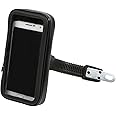 MotoOver 【 日本語説明書 付き 】 防水 バイク ミラー スマホホルダー スマホ バイク用ホルダー スマホマウント 固定 マウントステー タッチパネル 対応 MO-SMA-CASE-L