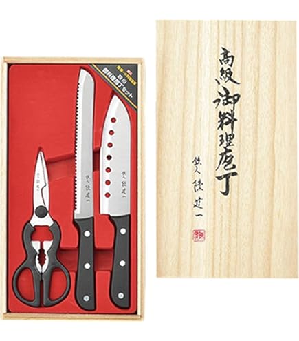 製菓包丁 3本セット Amazon.co.jp: タマハシ(Tamahashi) 陳建一 包丁 3点セット 三徳包丁