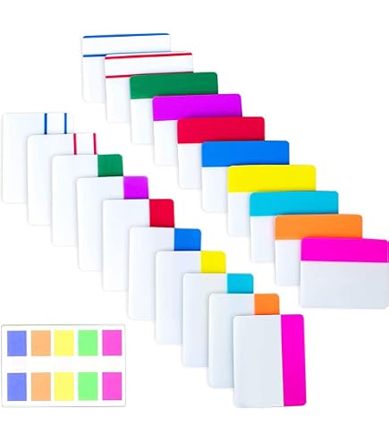 A-Z Sticky Alphabet Index Tabs - 208 Self-Adhesive Letter Tabs For Notebooks, Books, Filing - View #10