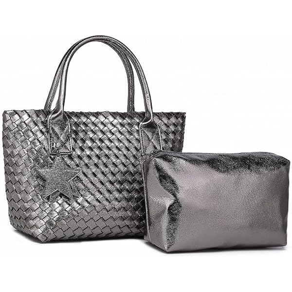 percheグレー かごバッグ タッセル付き percheグレー かごバッグ タッセル付き