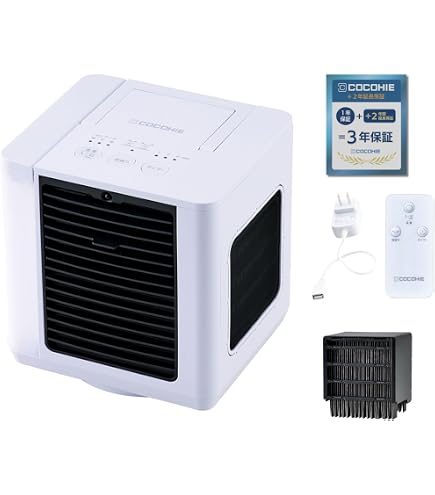 Amazon | [Shop Japan] ここひえ R6 CCH-R6WSW 白 ホワイト 冷風扇