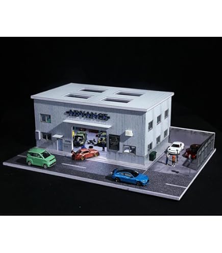 Amazon.co.jp: Raineed カーディーラー ジオラマ 展示ケース 1/64