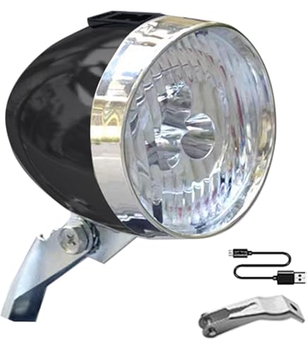Amazon | 自転車用ライト LED 砲弾型 USB充電式 自転車用ライト 自転車