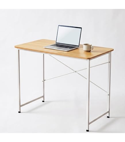 Amazon | カインズ(CAINZ) ワークデスク M ブラウン 幅90cm 奥行60cm