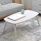 ローテーブル 折りたたみ 木製 幅90 オーク ホワイト 北欧 B07DBX9LZF