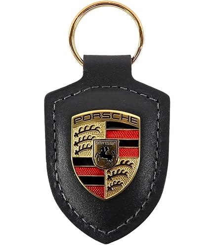 Amazon | 【ポルシェ純正】 ポルシェ クレストキーホルダー ブラック