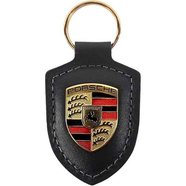 ポルシェ クレスト キーリング パイソングリーン Porsche - ポルシェ クレスト キーリング パイソングリーンの通販 by