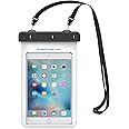 ipad 防水ケース お風呂 ATiC 8インチ以下タブレット用透明防水ケース 首掛け式とハンドホルダー式 防水レベルIPx8 ストラップつき iPad mini 6 2021 iPad mini 5 2019 Fire HD 8/HD 8 Plus