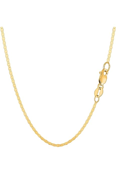 Amazon | Kooljewelry 14Kイエローゴールド 1mm アンカー