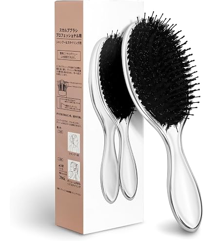 Amazon | ヘアブラシ イオンケアブラシ 枝毛防止 くし髪の毛 サラサラ