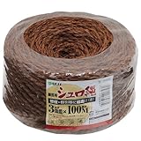 シュロ縄 赤 ヒラマキ 3X100