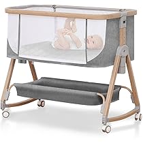 【美品】ベビーベッド　添い寝可能　説明書付き ファルスカ クリエイティブコット 通販 | ベビーインテリア