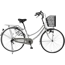 パンクしない自転車　シティサイクル SHIMANO変速　シルバー CHACLE SEAKRAIT（シークライト） 武田産業 シティサイクル