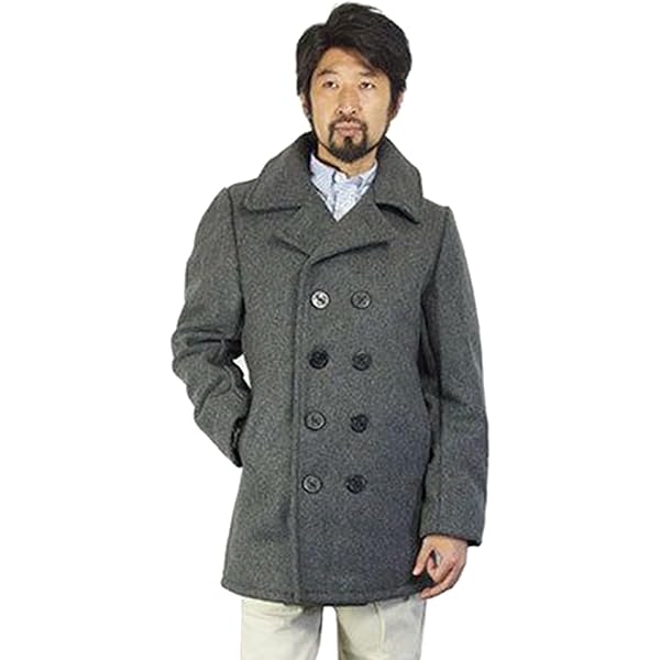 Amazon | [ショット] SCHOTT 140 メンズ レザー ダブル ピーコート