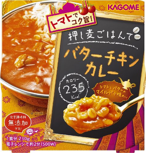 カゴメ 押し麦ごはんで バターチキンカレー 230g×4個