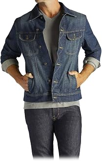 Lee Men's Denim Jacket, Radler, Small 